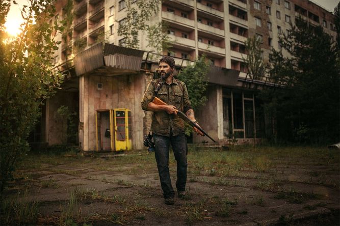 Cosplay de The Last of Us en Chernóbil