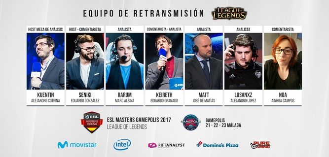 La experiencia y la sangre nueva se combinan en un interesante plantel de comentaristas / Imagen: ESL