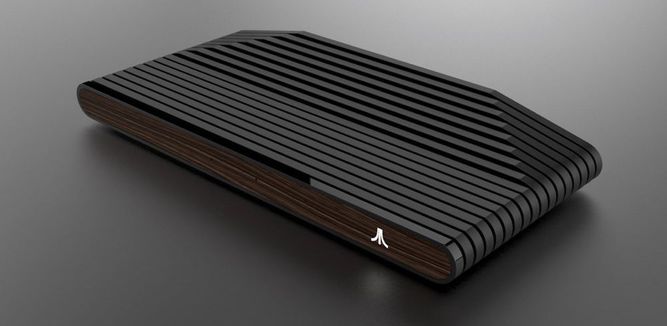 Ataribox con el frontal de madera