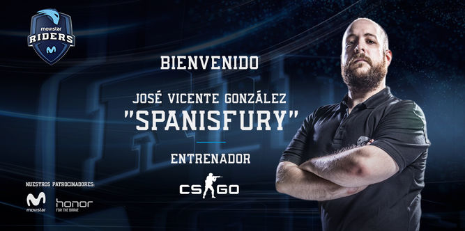 'SpanishFury', entrenador del equipo de CS:GO de Movistar Riders