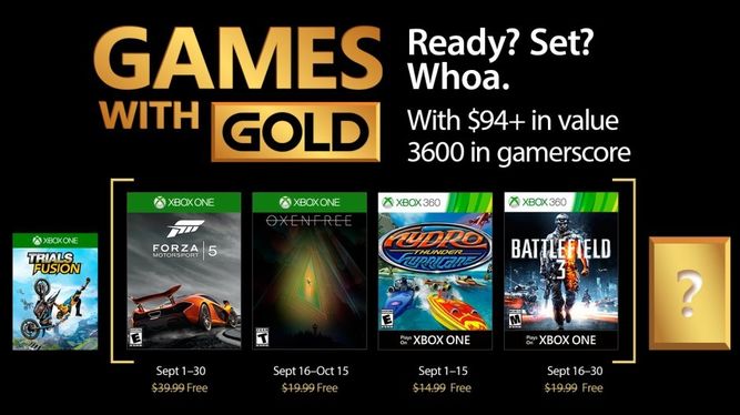 Juegos con Gold de septiembre de 2017