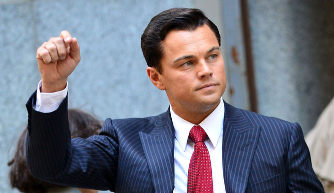 Leonardo DiCaprio, en El lobo de Wall Street