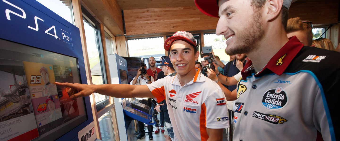 Marc Márquez, probando MotoGP17