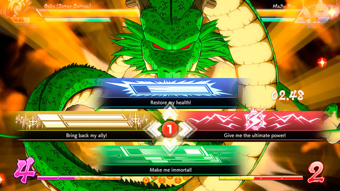 Shenron te concederá deseos en Dragon Ball FighterZ