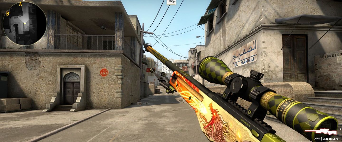 AWP | Dragon Lore - 2.685$ es el precio medio de la que posiblemente sea el arma más codiciada del juego.