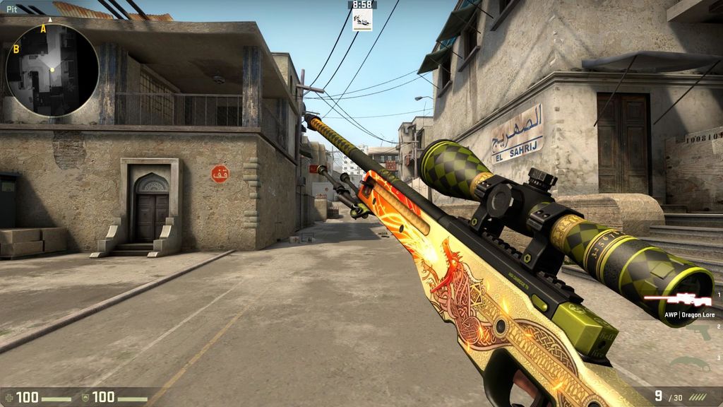 AWP | Dragon Lore - 2.685$ es el precio medio de la que posiblemente sea el arma más codiciada del juego.