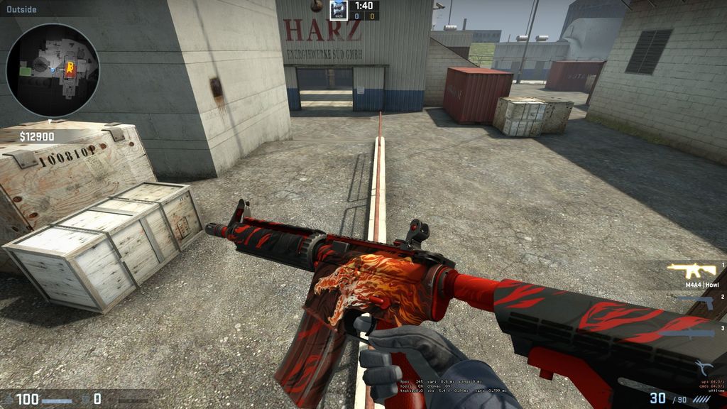 StatTrak M4A4 | Howl - 2.777,5 $ es el precio medio de esta espectacular versión de una de las armas más populares del juego.