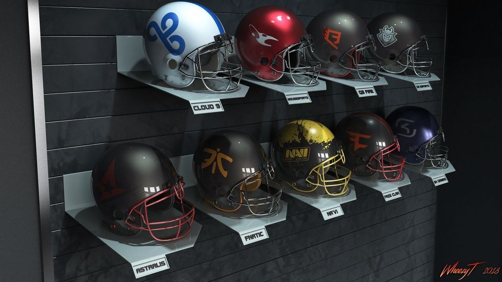 Cascos de fútbol americano al estilo CS:GO