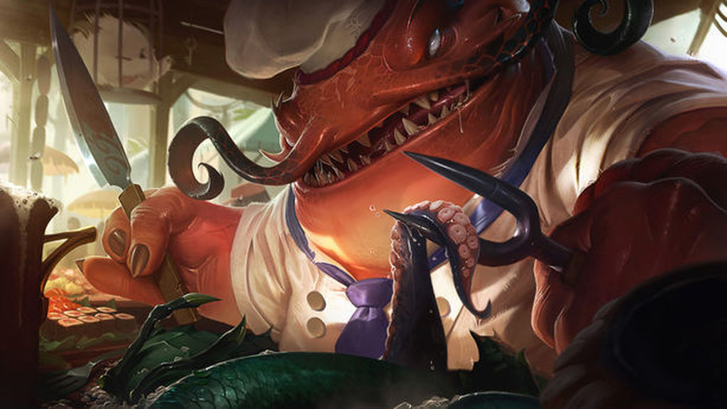 3. El apetito de Tahm Kench no le ha permitido dominar el carril inferior (1488 picks)