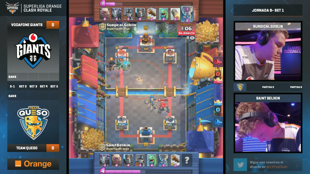Los mazos pesados dominan la SLO de Clash Royale