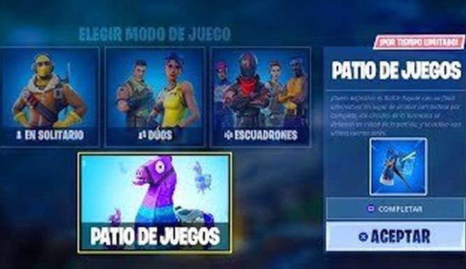 Patio de Juegos, nuevo modo de Fortnite