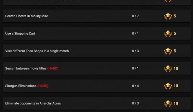Los desafíos de la semana 9 de Fortnite