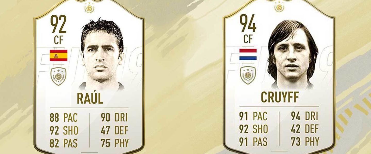 Raúl y Cruyff, entre las nuevas leyendas de FIFA 19