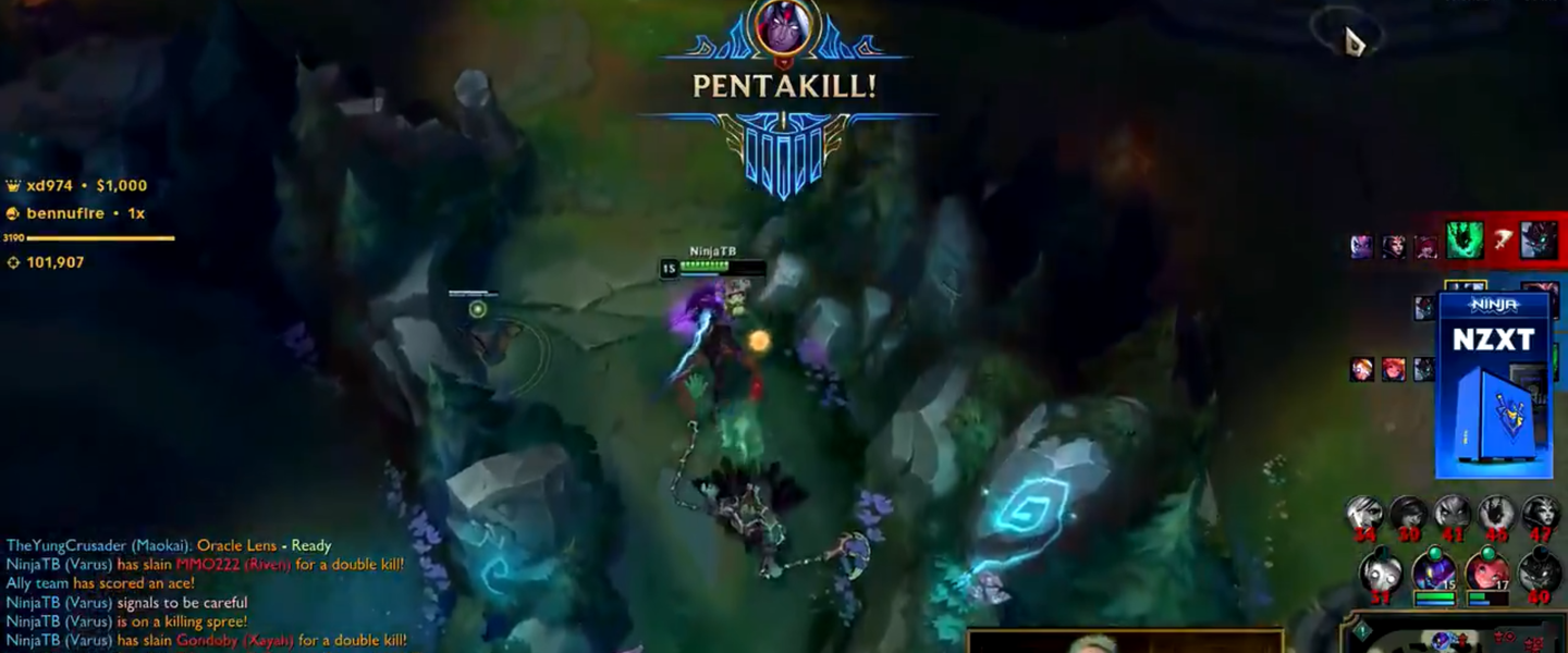 Ninja se pasa al League of Legends con dos espectaculares pentakills