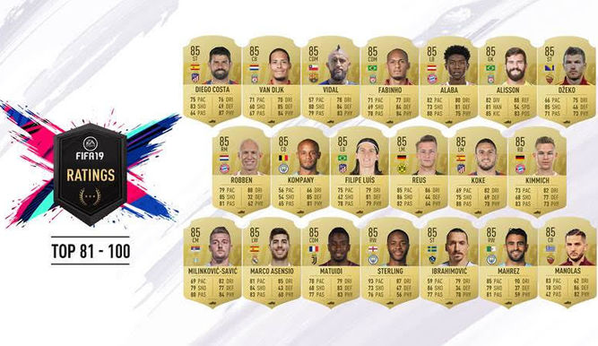 Del 81 al 100 (FIFA 19)
