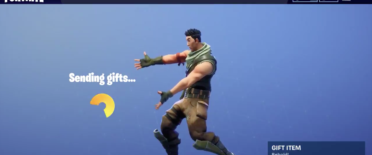 El sistema de regalos podría llegar a Fortnite próximamente