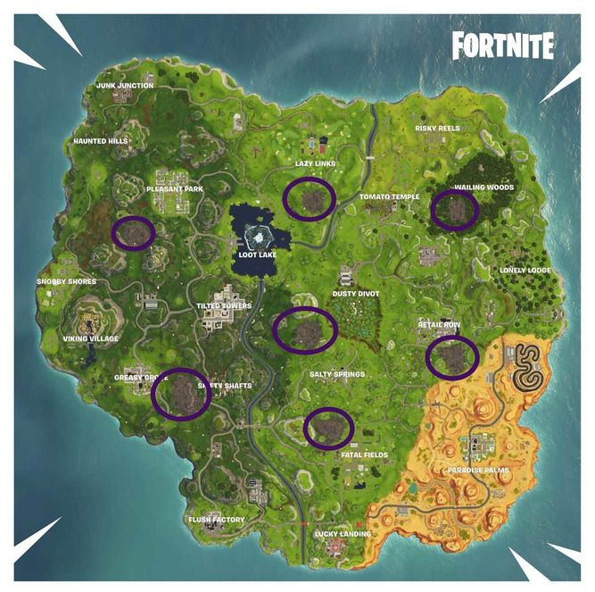 Las zonas corruptas de Fortnite