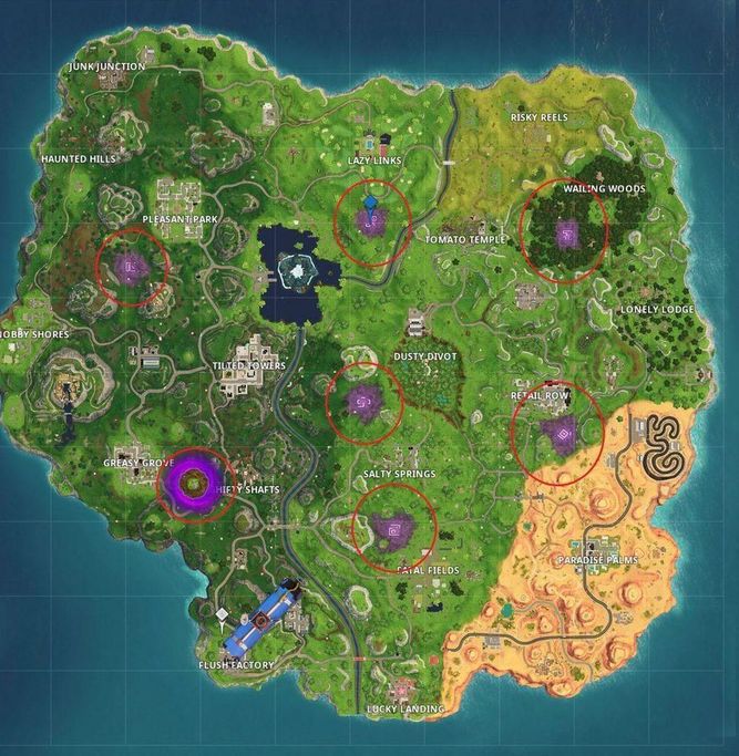 Fortnite mapa