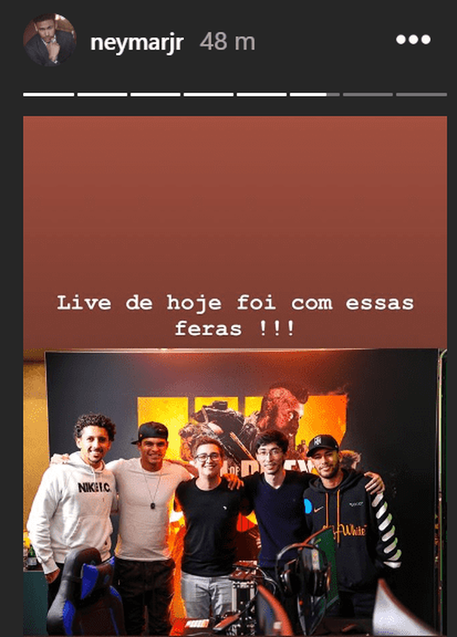 Neymar disfrutó del mejor CoD en directo | Imagen: Instagram-Neymarjr
