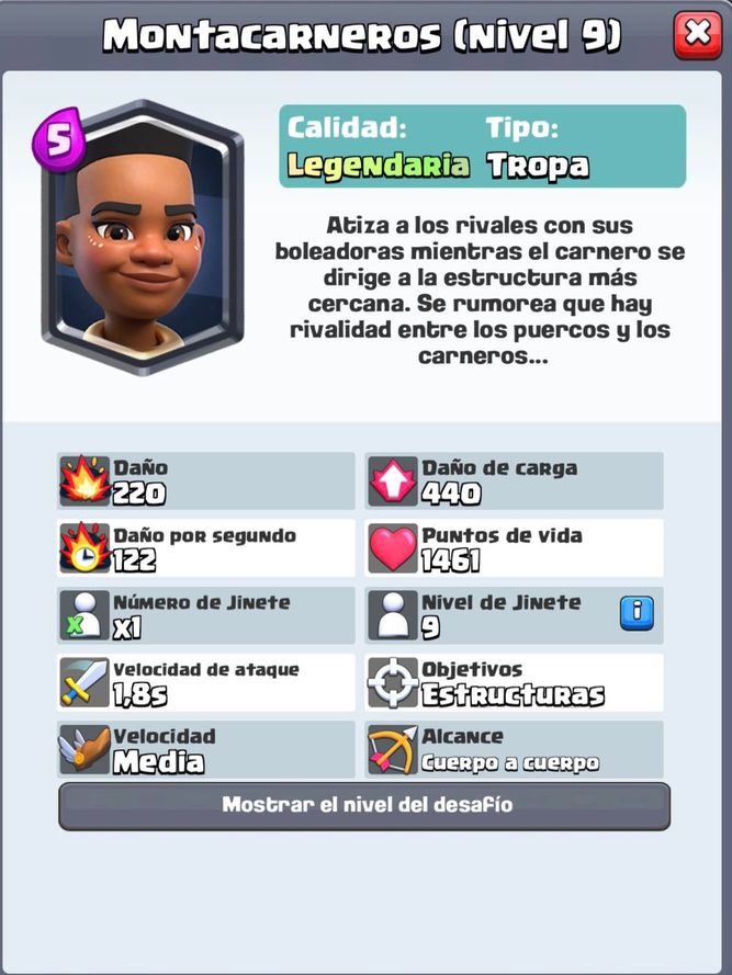 Así es el Montacarneros, la nueva carta de Clash Royale