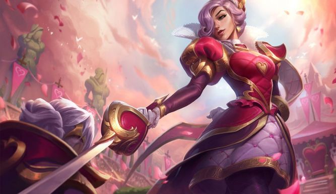 Fiora con un aspecto muy medieval