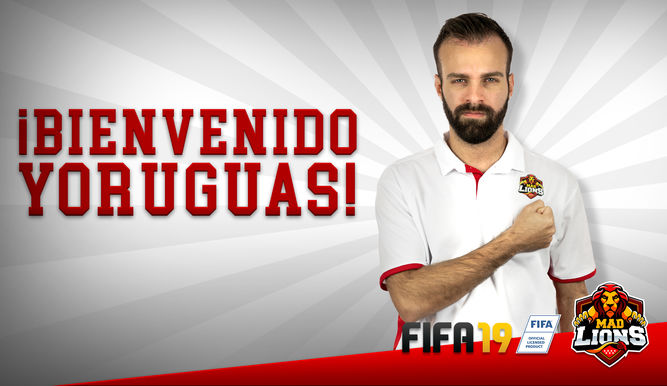 Yoruguas con los colores de su nuevo equipo