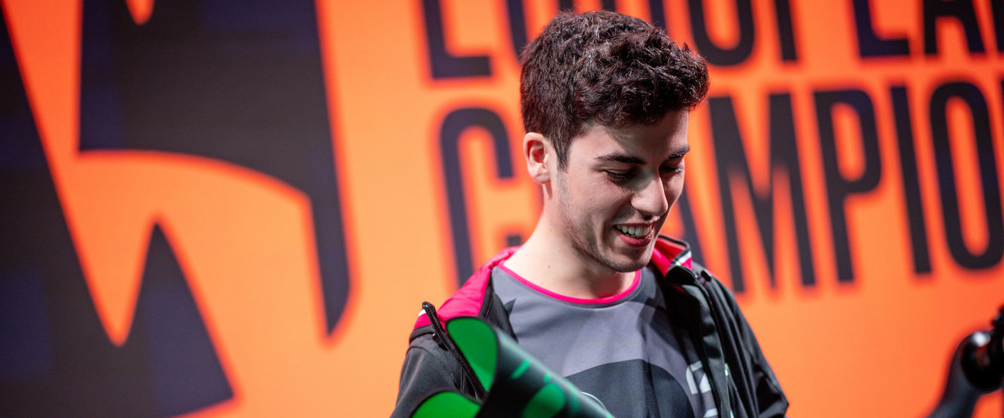 Werlyb durante su primera partida con SK en la LEC