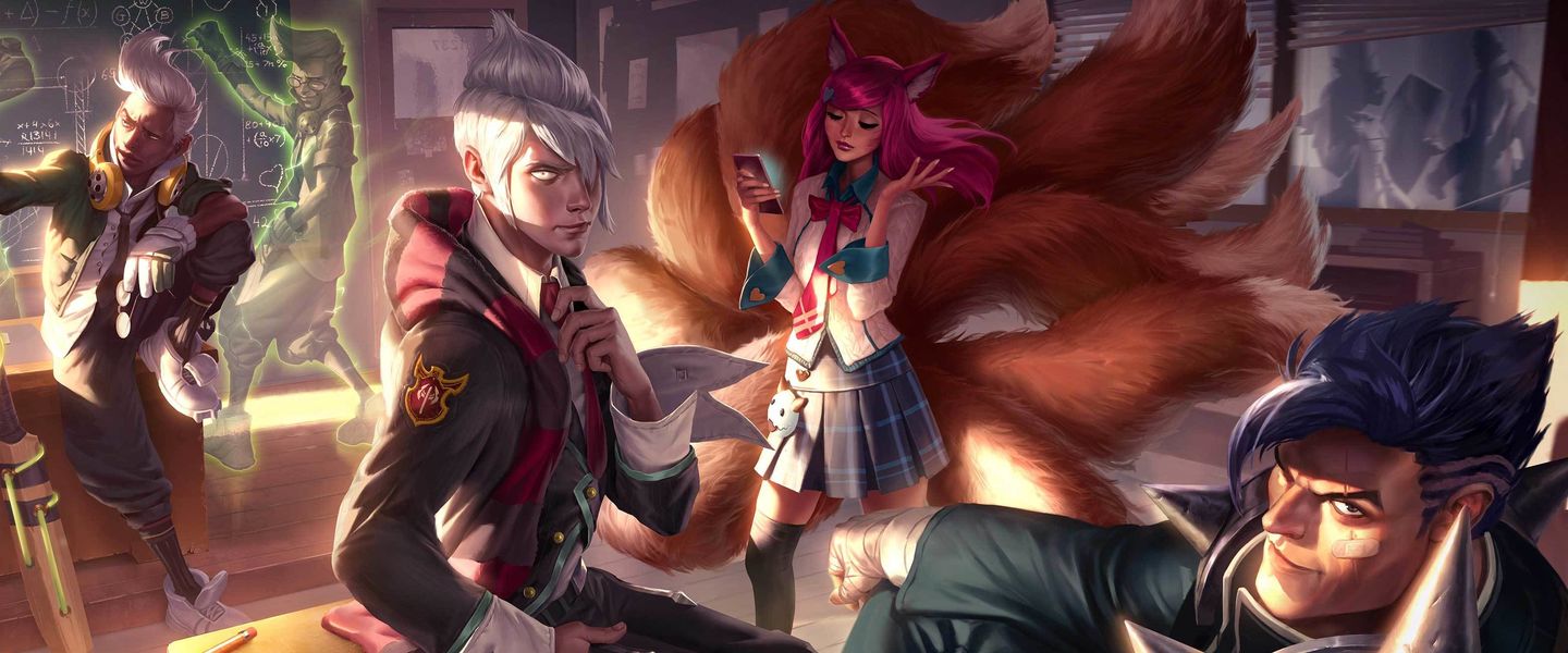 League of Legends tiene un set de aspectos con temática estudiantil