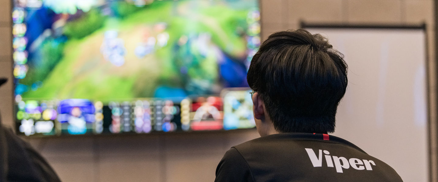 Viper antes de la partida de su equipo ante Hanwha Life