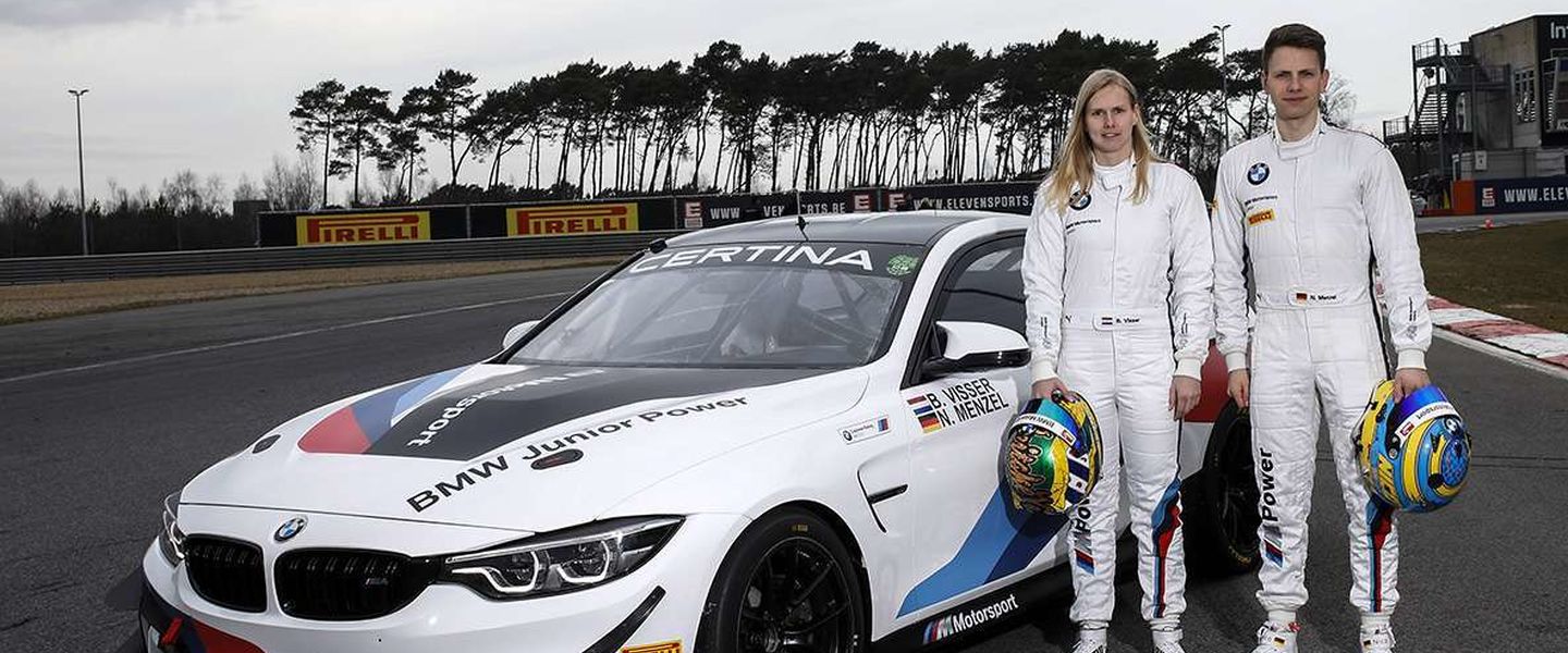 Beitske Visser y Nico Menzel, pilotos del BMW Motorsport Junior Programme