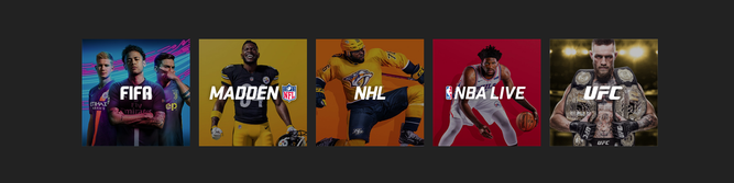 La página oficial de EA