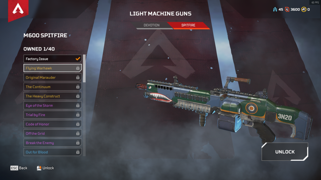 M600 Spitfire: Flying Warhawk