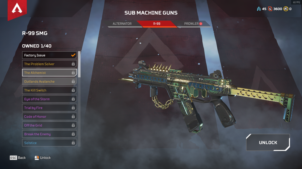 R99 SMG: El Alquimista