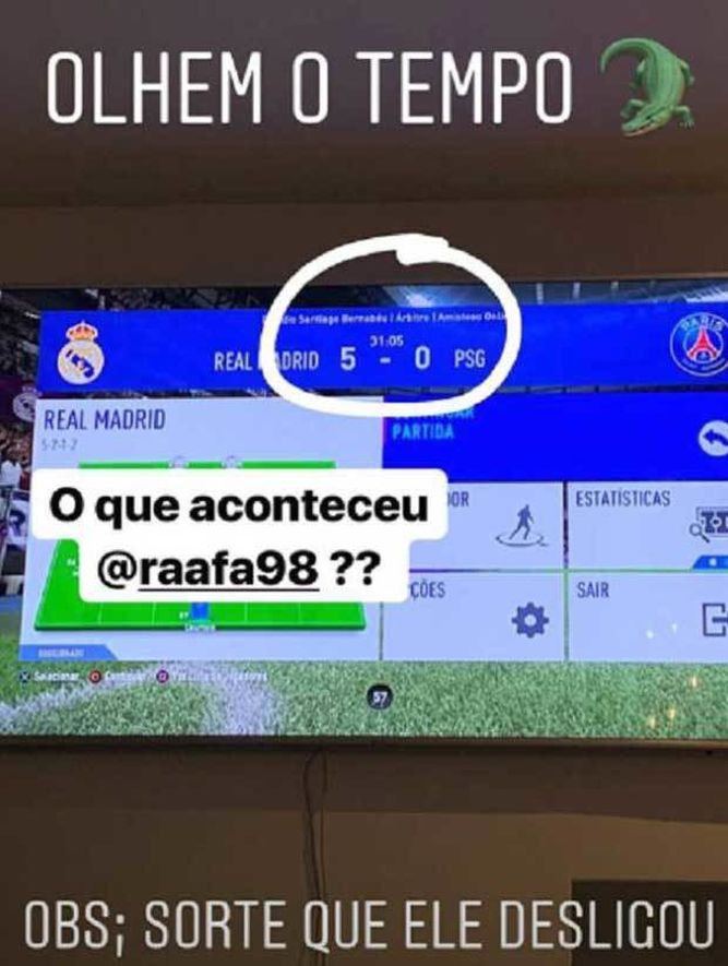 La goleada de Vinicius al PSG en FIFA