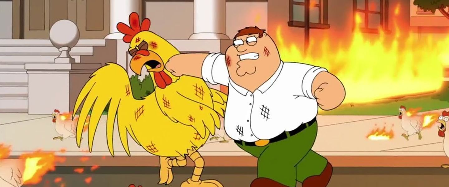 Peter Griffin, en su pelea más famosa.