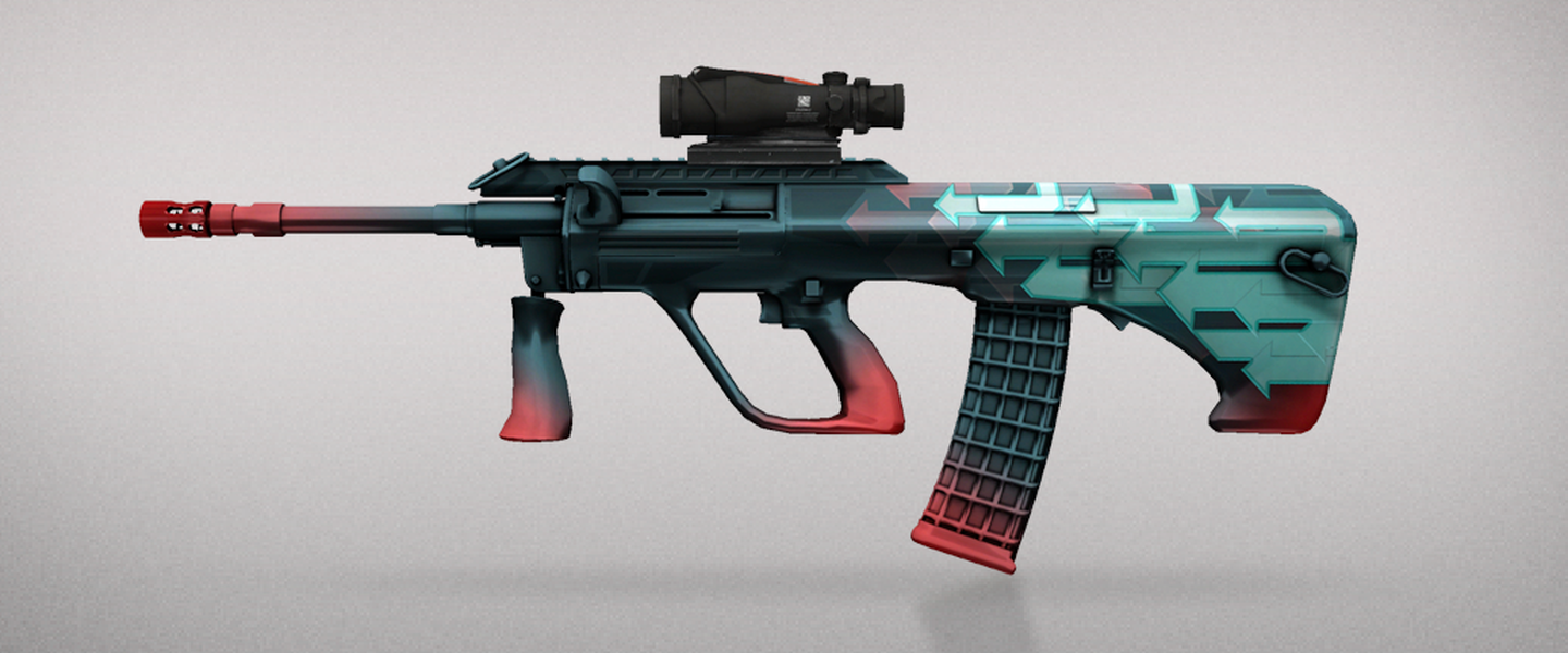 Skin de la AUG diseñada por un artista de la comunidad