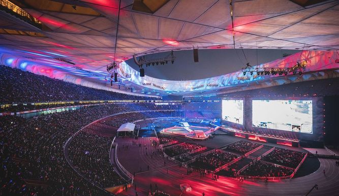 Pekin tiene el récord en una final de Worlds: 40 000 espectadores en 2017
