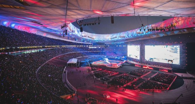 Pekin tiene el récord en una final de Worlds: 40 000 espectadores en 2017