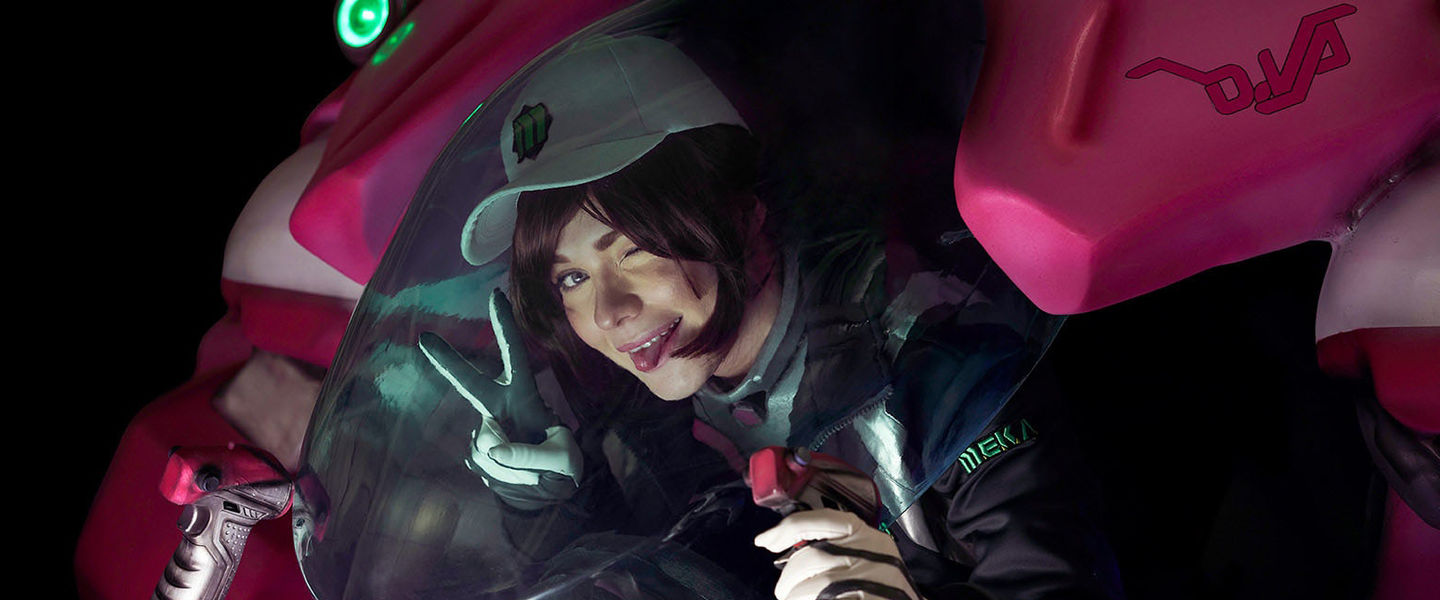 D.Va, el cosplay del equipo ruso