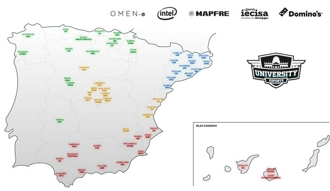 En University Esports participan universidades de toda España