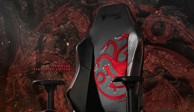 En la silla inspirada en la casa Targaryen dominarán los colores negro y rojo