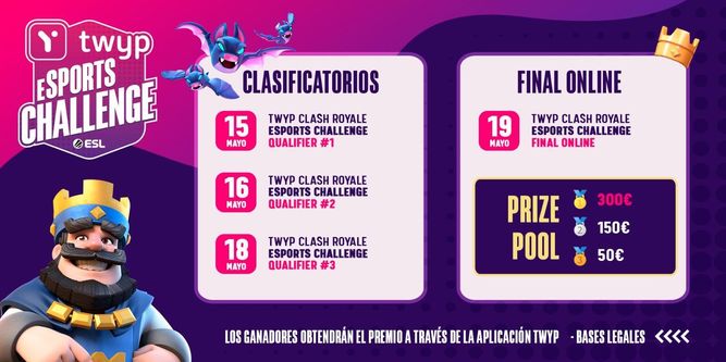 Calendario y premios del torneo online