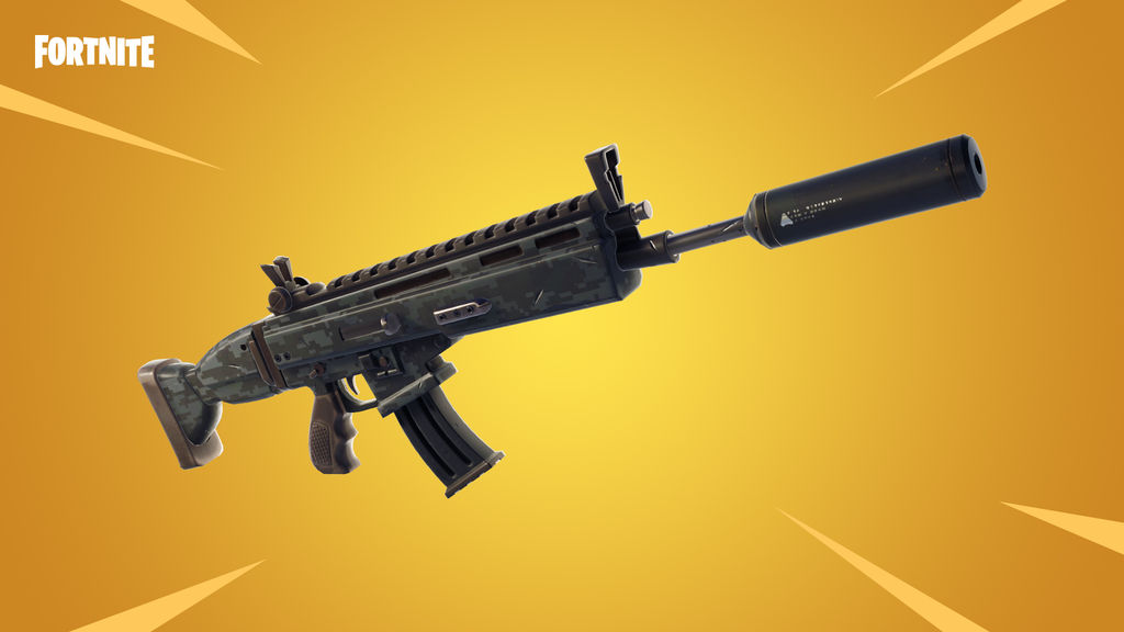 El fusil de asalto con silenciador