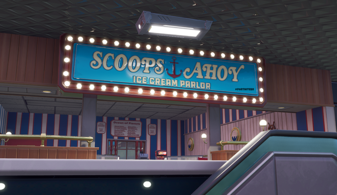 La heladería Scoops Ahoy en Fortnite