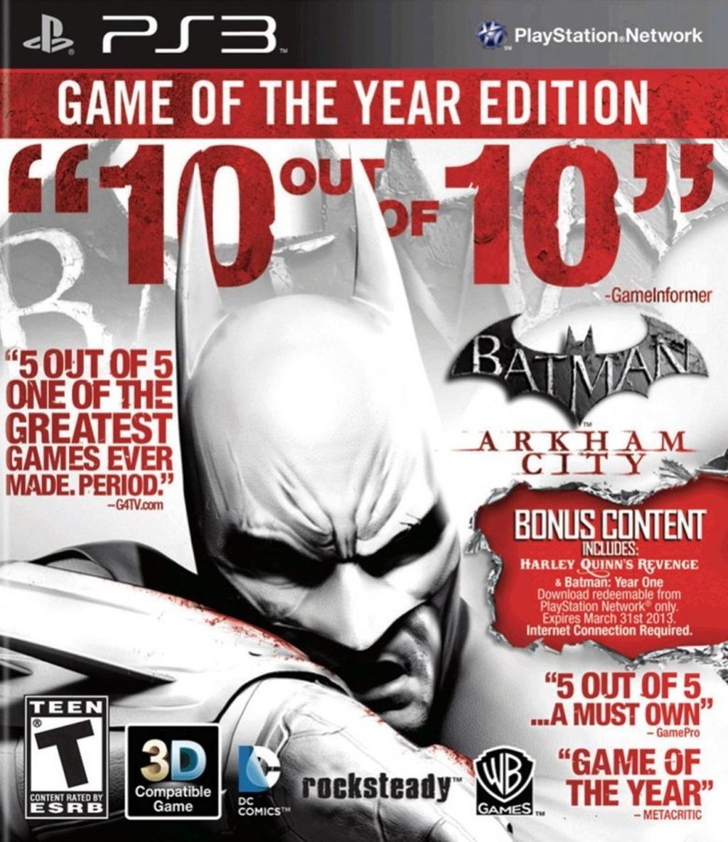 Batman Arkham City Game of the Year Edition - PS3