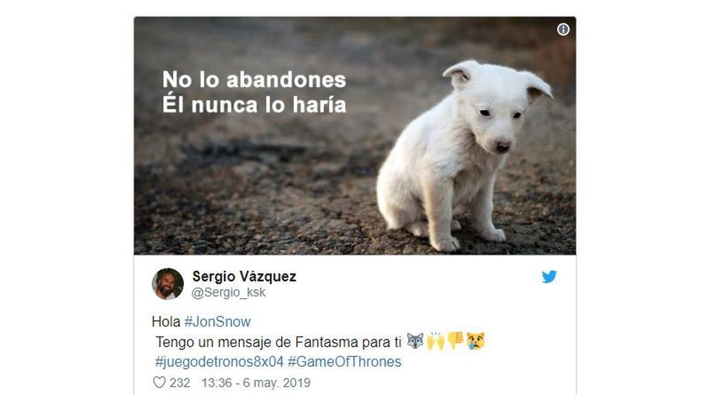 No hagas como Jon, no lo abandones
