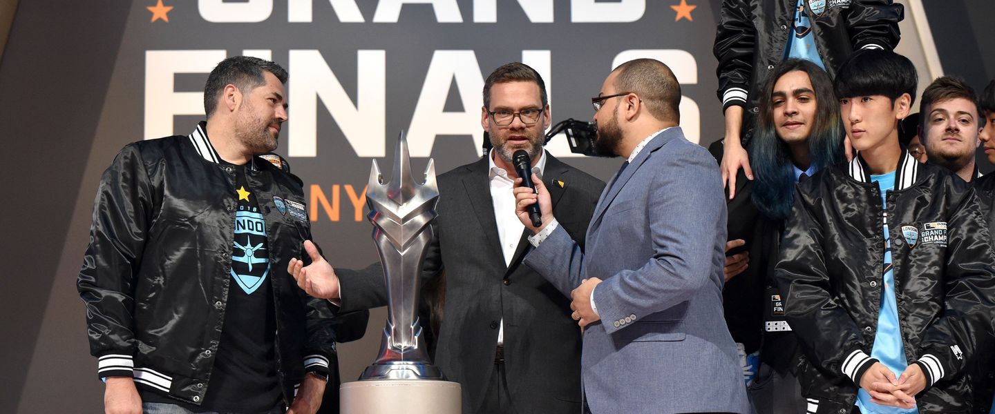 Nate Nancer durante las finales de la Overwatch League