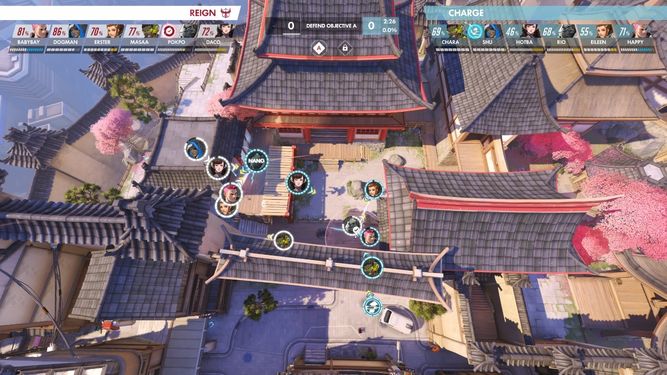 Vista cenital del escenario con Replay Viewer