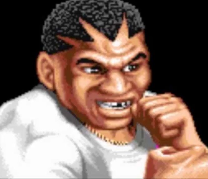 Diseño original de Balrog (M. Bison) en Street Fighter 2