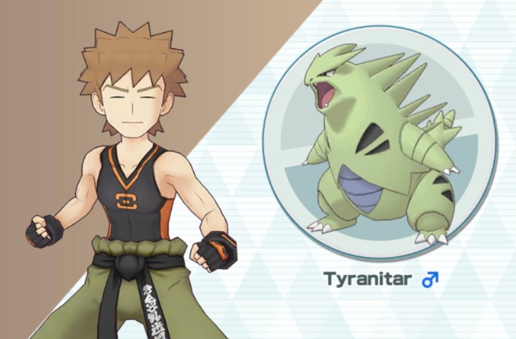 Brock y Tyranitar